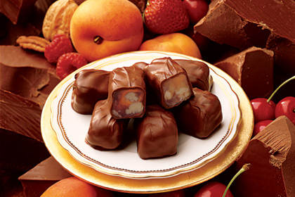 Extra-Nut Fruit Chocolates, $10.95 to $19.95