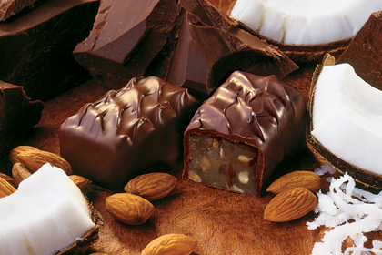 Dark Coconut-Almond Chocolates, $10.95 to $19.95